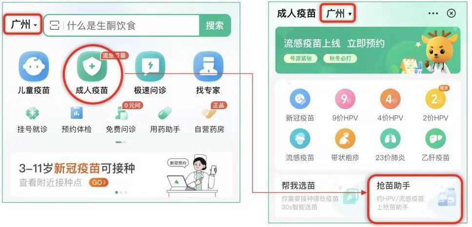 整理广州黄埔区黄埔街四价疫苗预约平台（3月9日附预约流程）(图2)