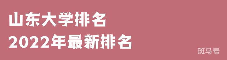 山东大学排名2022年最新排名（山东大学排名全国排第几）