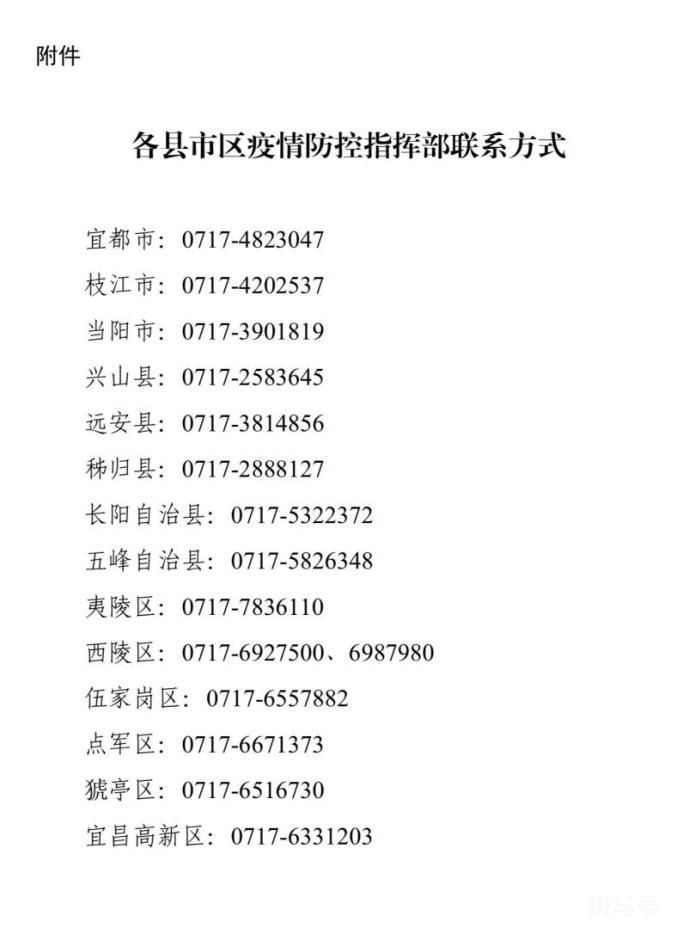 2022汇总宜昌各地疾控中心疫情防控指挥部咨询电话（附详情）(图2)