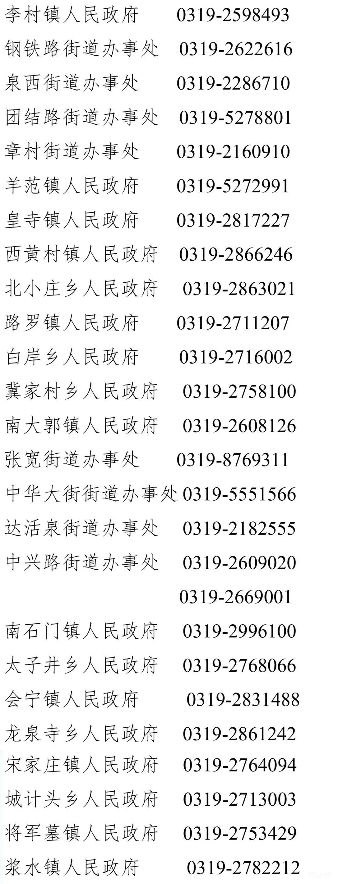 邢台信都区疫情防控报备咨询电话（附详情）(图2)