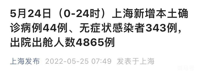 5月24日上海新增本土44+343