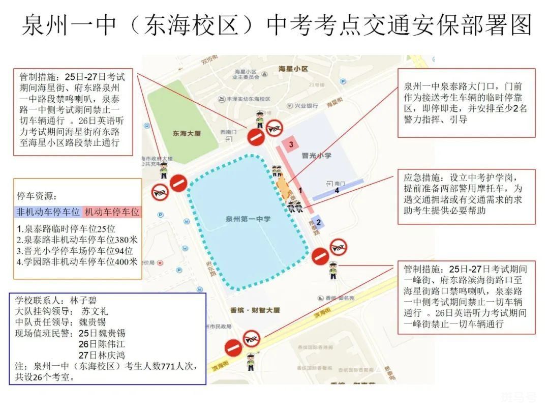 2022丰泽区中考交通管制通告（附详情）(图5)