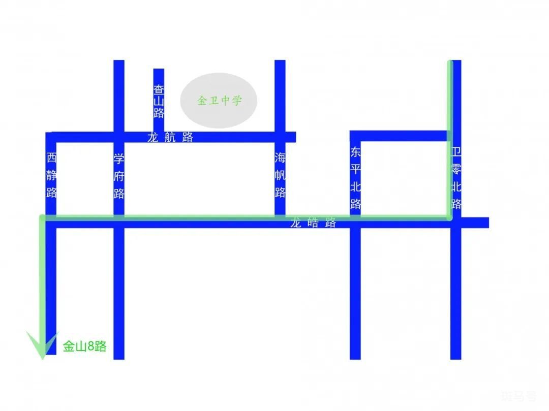 2022金山中考考点公交路线调整安排（附详情）(图3)