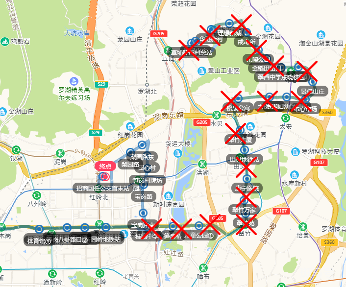 7月21日起深圳4条公交线路调整