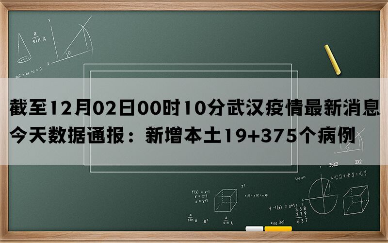 截至12月02日00时10分武汉疫情最新消息今天数据通报：新增本土19+375个病例(图1)