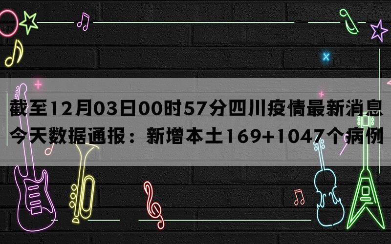 截至12月03日00时57分四川疫情最新消息今天数据通报：新增本土169+1047个病例