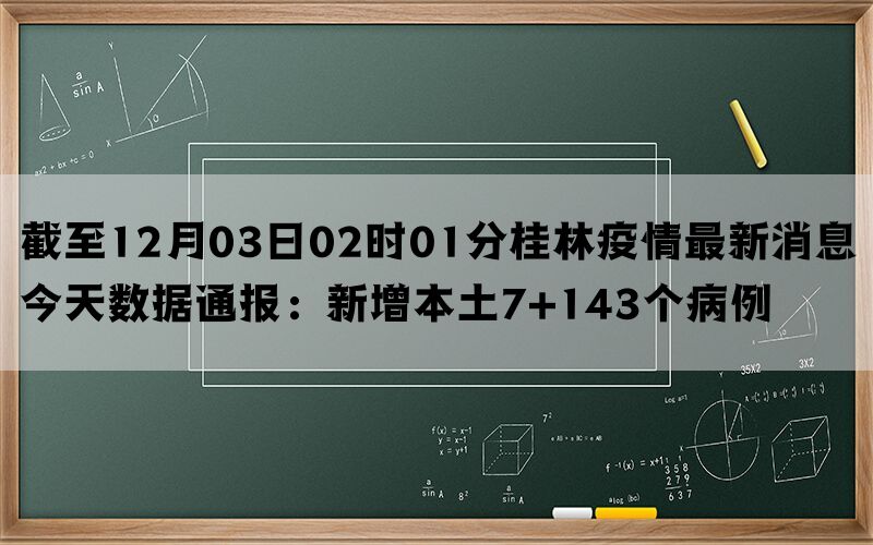 截至12月03日02时01分桂林疫情最新消息今天数据通报：新增本土7+143个病例(图1)