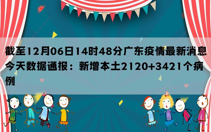 截至12月06日14时48分广东疫情最新消息今天数据通报：新增本土2120+3421个病例(图1)