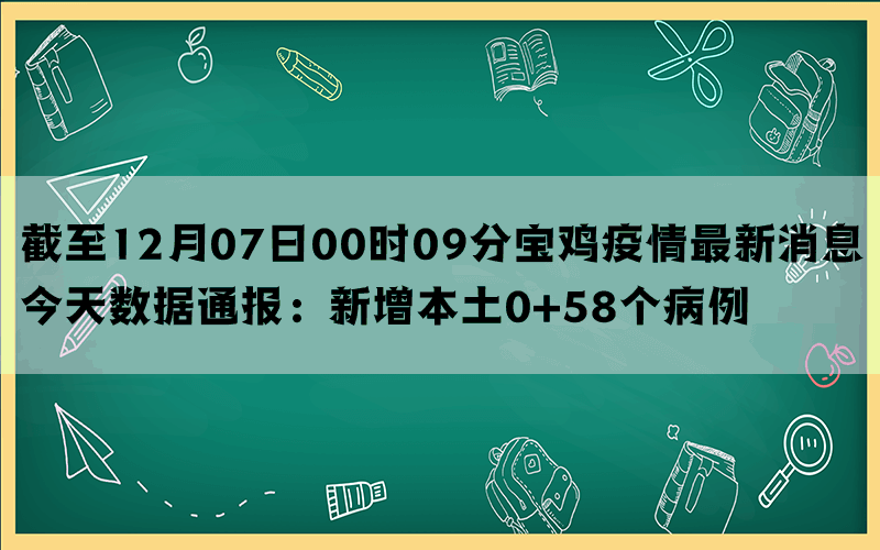 截至12月07日00时09分宝鸡疫情最新消息今天数据通报：新增本土0+58个病例