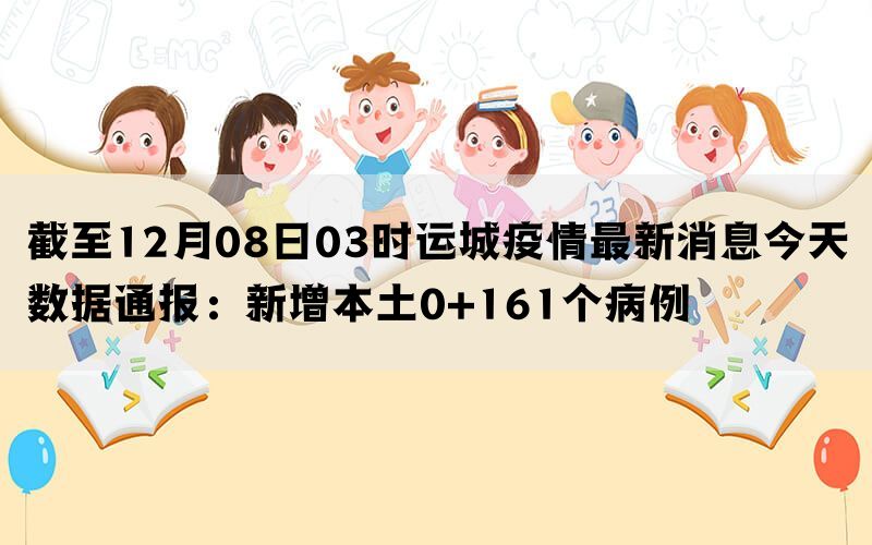 截至12月08日03时运城疫情最新消息今天数据通报：新增本土0+161个病例