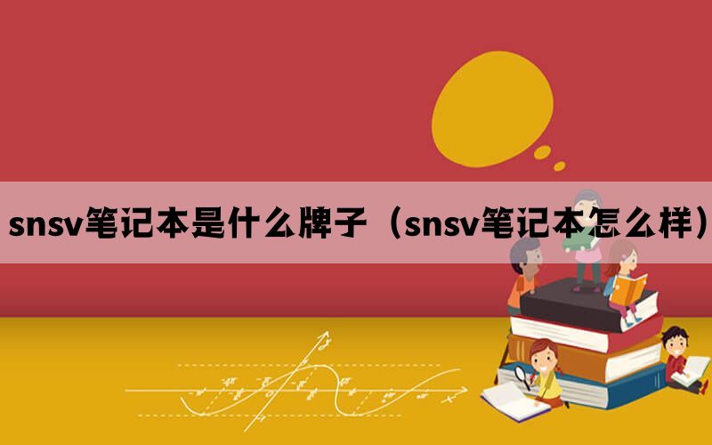 snsv笔记本是什么牌子（snsv笔记本怎么样）