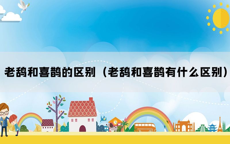 老鸹和喜鹊的区别（老鸹和喜鹊有什么区别）