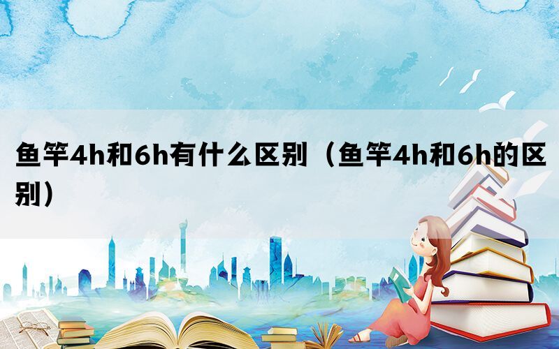 鱼竿4h和6h有什么区别（鱼竿4h和6h的区别）(图1)