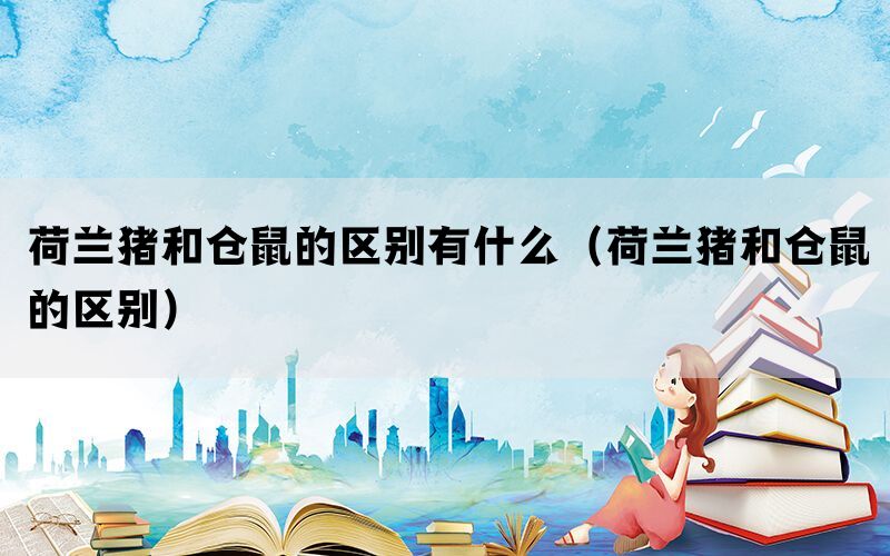 荷兰猪和仓鼠的区别有什么（荷兰猪和仓鼠的区别）(图1)