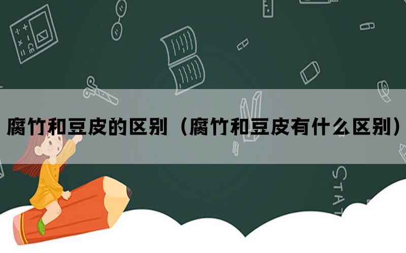 腐竹和豆皮的区别（腐竹和豆皮有什么区别）