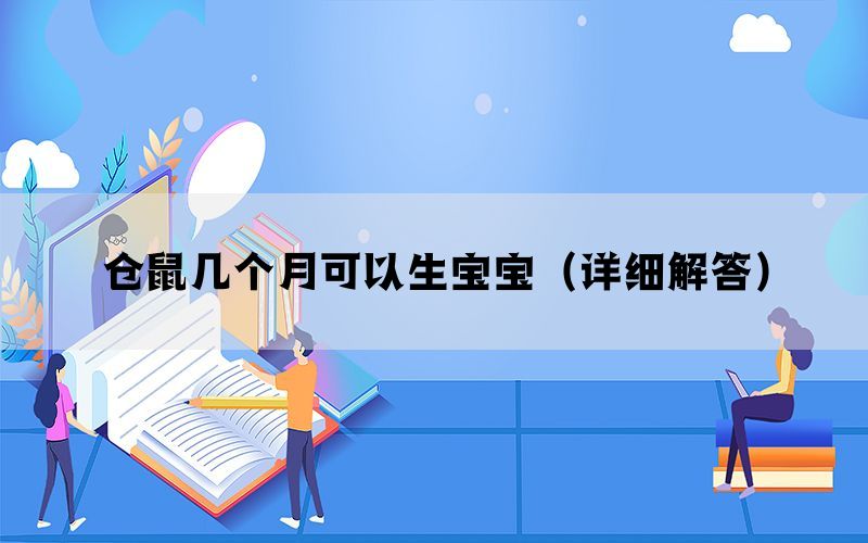 仓鼠几个月可以生宝宝（详细解答）(图1)