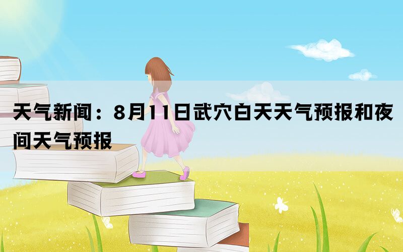 天气新闻：8月11日武穴白天天气预报和夜间天气预报(图1)